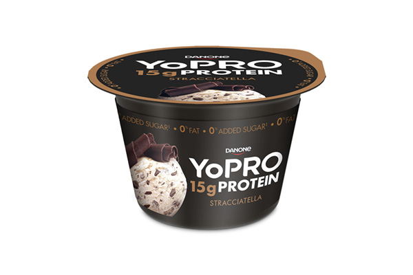 YoPRO - Odtučnený zakysaný výrobok so sladidlami - Straciatella