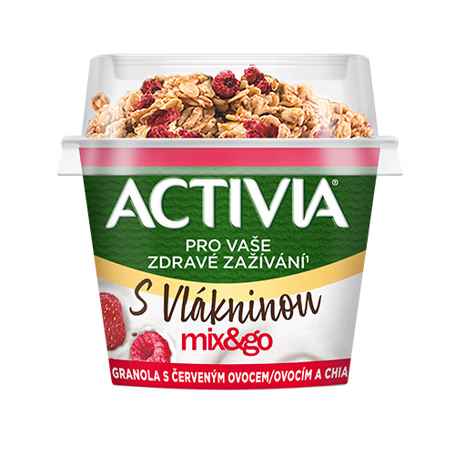 Activia MIX & GO - Granola s červeným ovocím a chia (165g) 